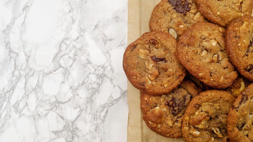 Chocolate, coconut, walnut cookie - nadiashahanaz