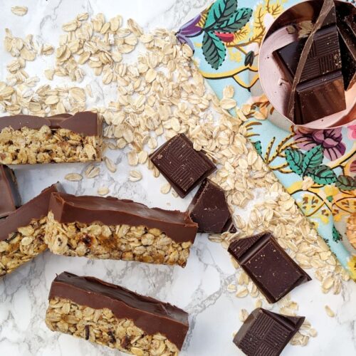 Chocolate Oat Bars - nadiashahanaz