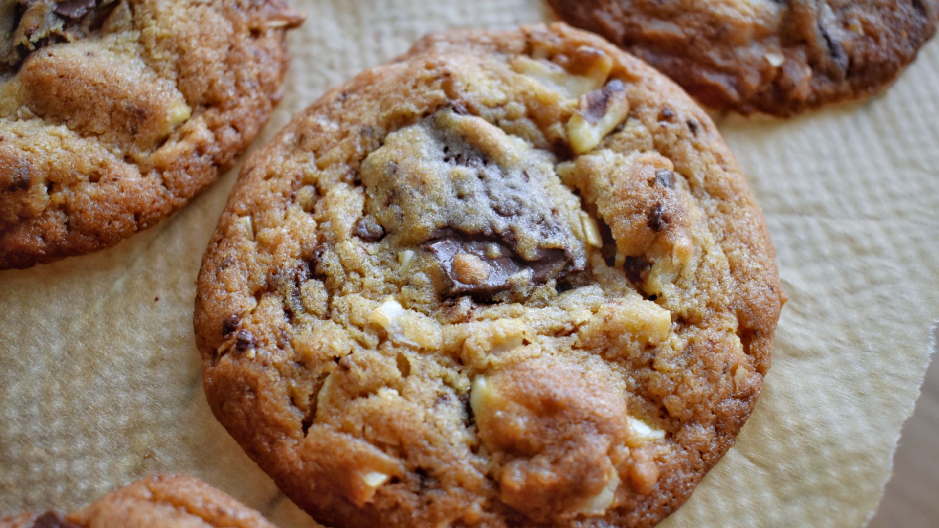 Chocolate, coconut, walnut cookie - nadiashahanaz