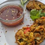 Onion bhajias, bhajis, nadiashahanaz